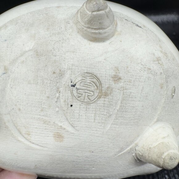 Vintage Japanese Ceramic Footed Crane 4inch Dish Plate Rare Set 3 Dishes Marked - Picture 10 of 16